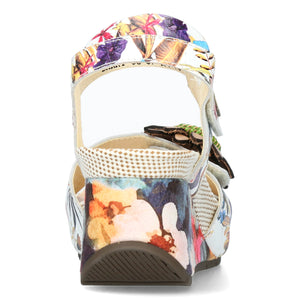 Laura Vita Barry 36 sandalo con zeppa colore beige