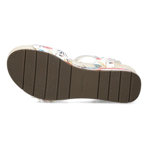 Laura Vita Barry 36 sandalo con zeppa colore beige