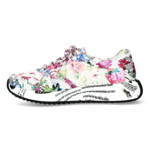 Laura Vita Burton 05 sneakers floreale bianco