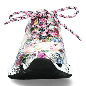 Laura Vita Burton 05 sneakers floreale bianco