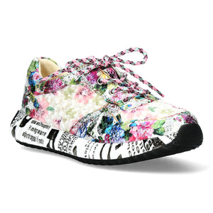 Laura Vita Burton 05 sneakers floreale bianco