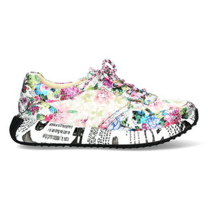 Laura Vita Burton 05 sneakers floreale bianco