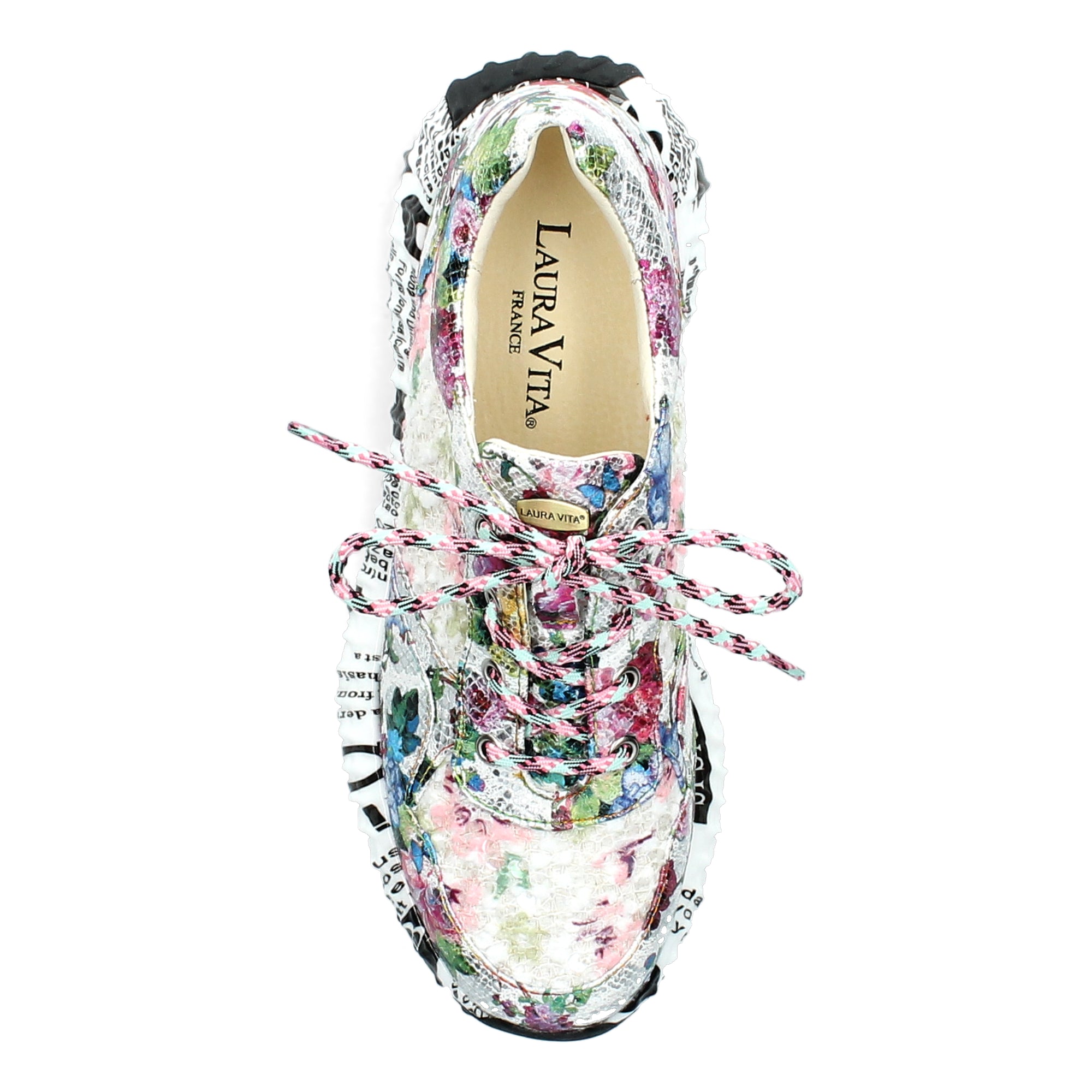 Laura Vita Burton 05 sneakers floreale bianco