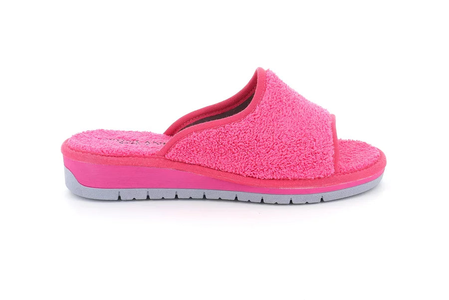 Grunland CI1317 DOLA ciabatta in spugna a punta aperta fuxia