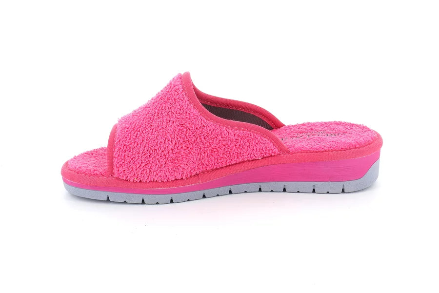 Grunland CI1317 DOLA ciabatta in spugna a punta aperta fuxia