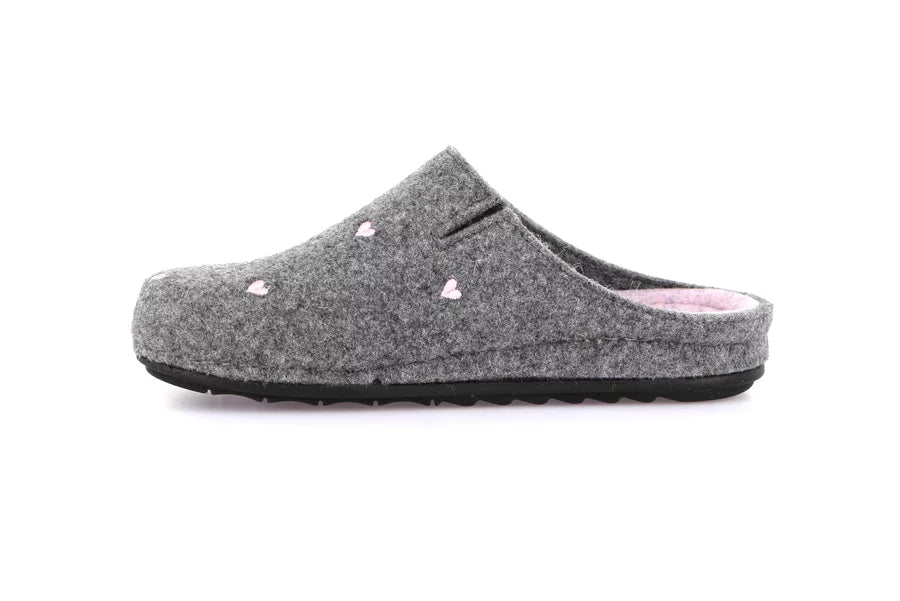 Grunland CI1469 Ciabatta green con cuoricini PILA