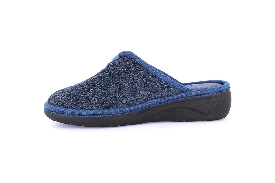 Grunland CI1596 Ciabatta donna in tessuto e cuore ricamato ALME