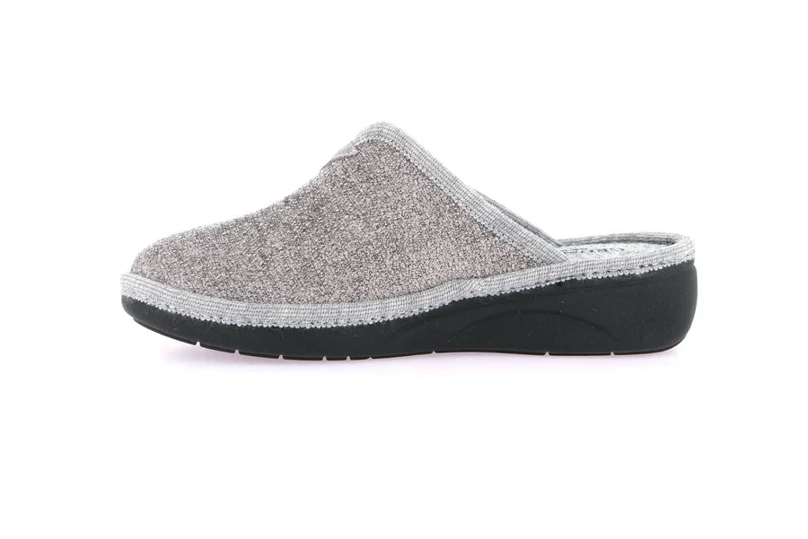 Grunland CI1596 Ciabatta donna in tessuto e cuore ricamato ALME