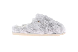 Grunland CI2474 Ciabatta in peluche trapuntato | KANT grigio