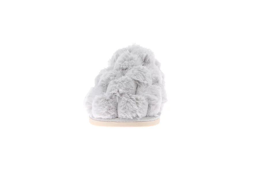 Grunland CI2474 Ciabatta in peluche trapuntato | KANT grigio