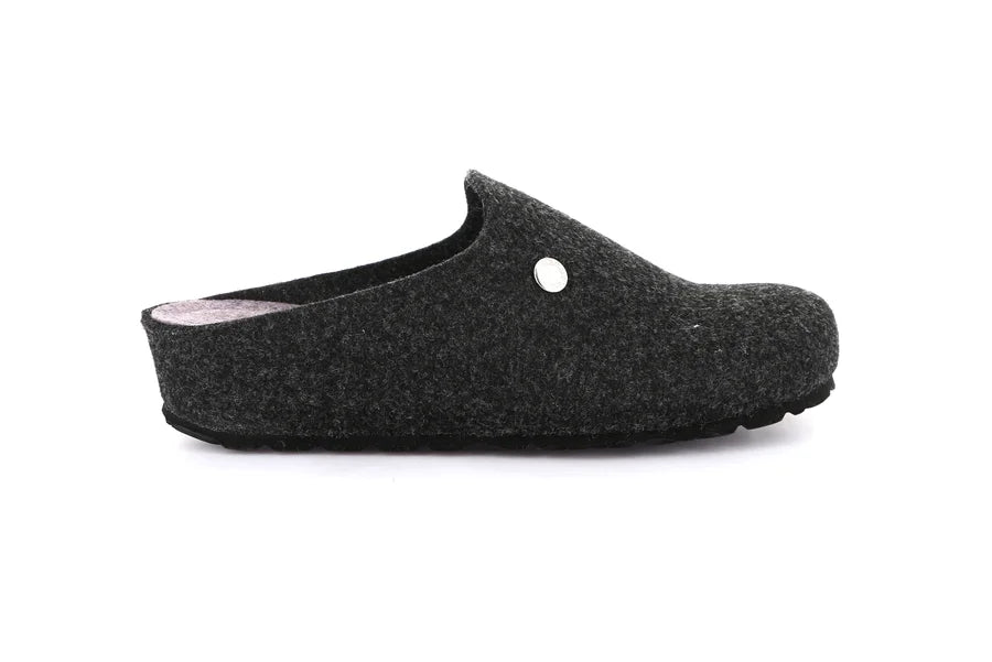 Grunland CI3076 Ciabatta con zeppa e tomaia in feltro riciclato |GEMY