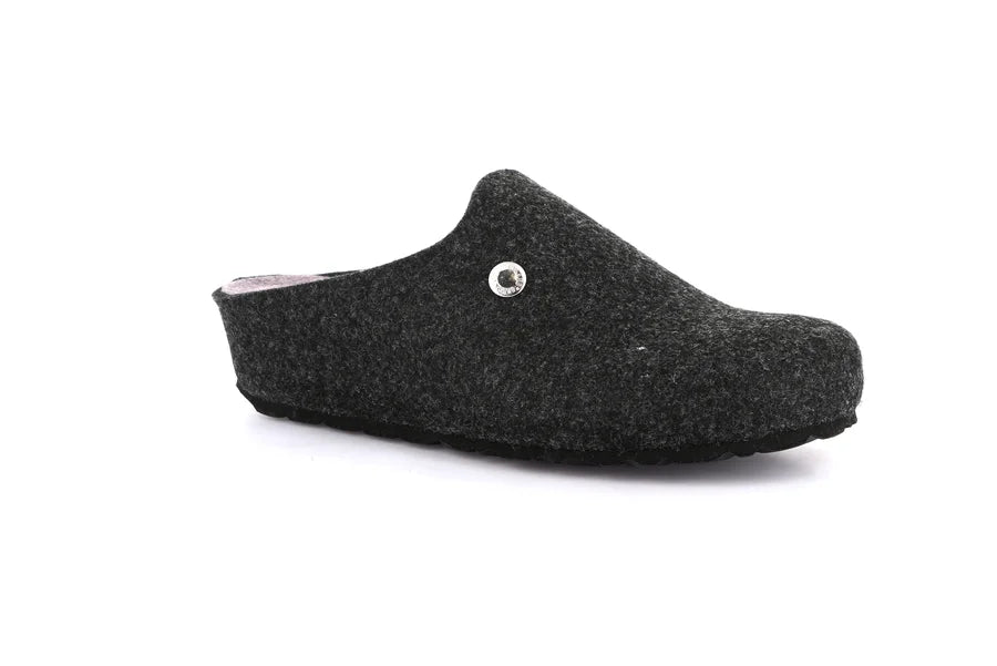 Grunland CI3076 Ciabatta con zeppa e tomaia in feltro riciclato |GEMY