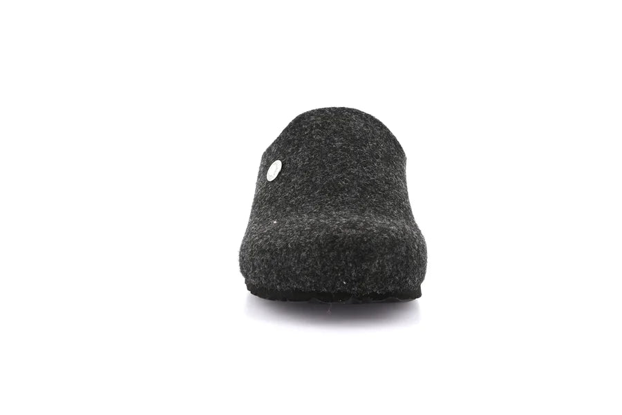 Grunland CI3076 Ciabatta con zeppa e tomaia in feltro riciclato |GEMY