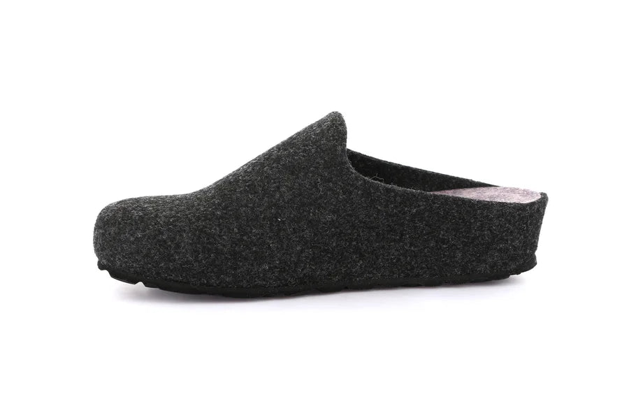 Grunland CI3076 Ciabatta con zeppa e tomaia in feltro riciclato |GEMY