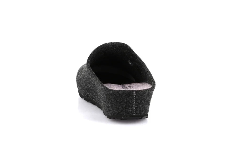 Grunland CI3076 Ciabatta con zeppa e tomaia in feltro riciclato |GEMY
