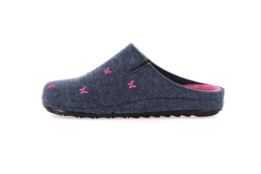 Grunland CI3357 Ciabatta con ricamo a farfalle | PILA