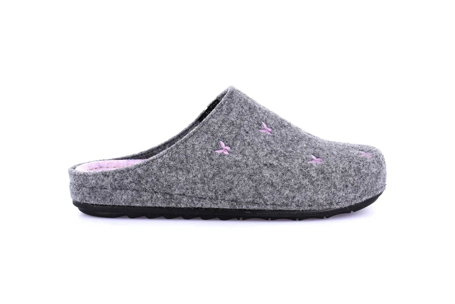 Grunland CI3357 Ciabatta con ricamo a farfalle | PILA