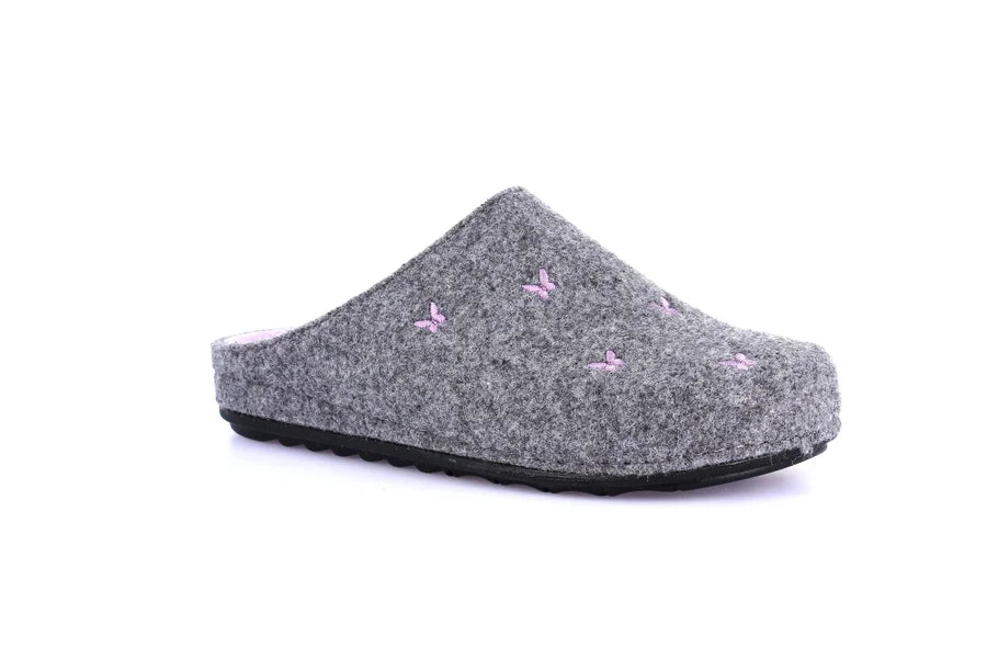 Grunland CI3357 Ciabatta con ricamo a farfalle | PILA