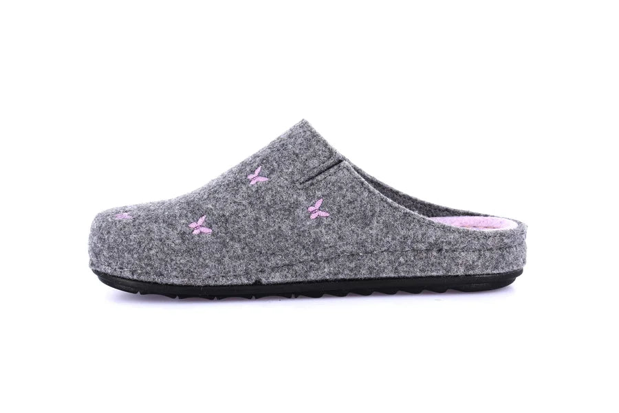 Grunland CI3357 Ciabatta con ricamo a farfalle | PILA