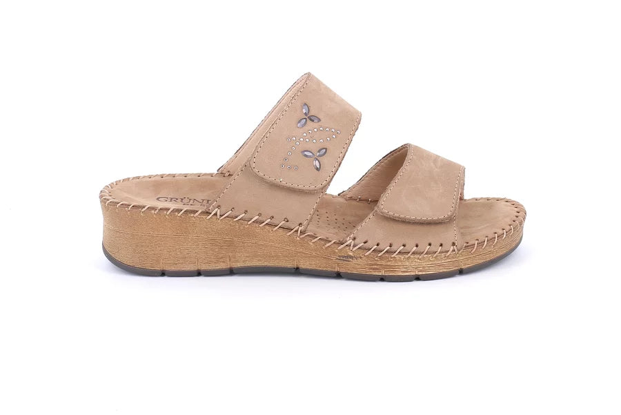 Grunland CI3611 PALO ciabatta comfort taupe