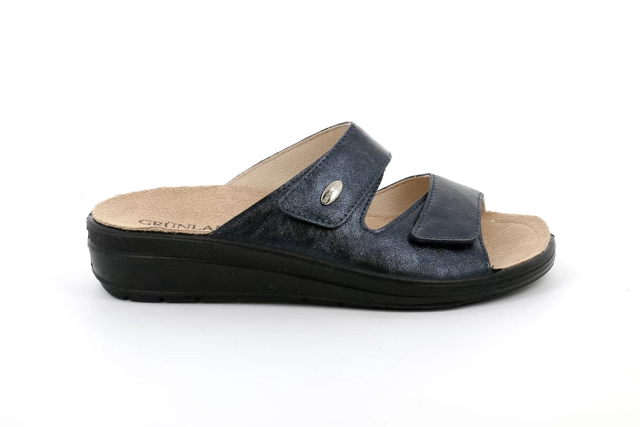 Grunland CE0837 DABY ciabatta maxicalzata donna blù