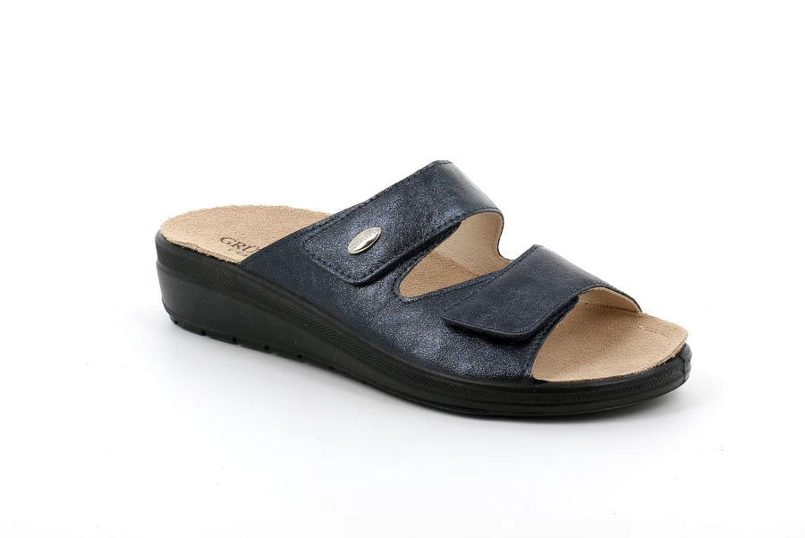 Grunland CE0837 DABY ciabatta maxicalzata donna blù