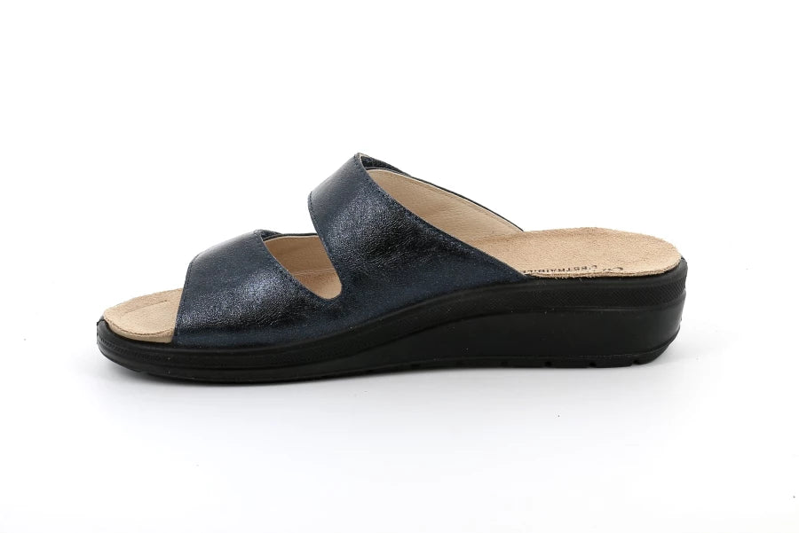 Grunland CE0837 DABY ciabatta maxicalzata donna blù