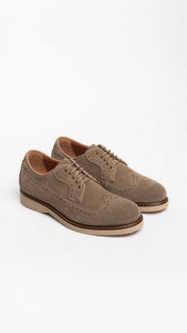 NERO GIARDINI E302791U STRINGATE UOMO IN CAMOSCIO BISCOTTO