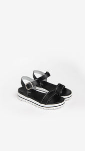 NERO GIARDINI E307812D SANDALI DONNA IN PELLE NERO