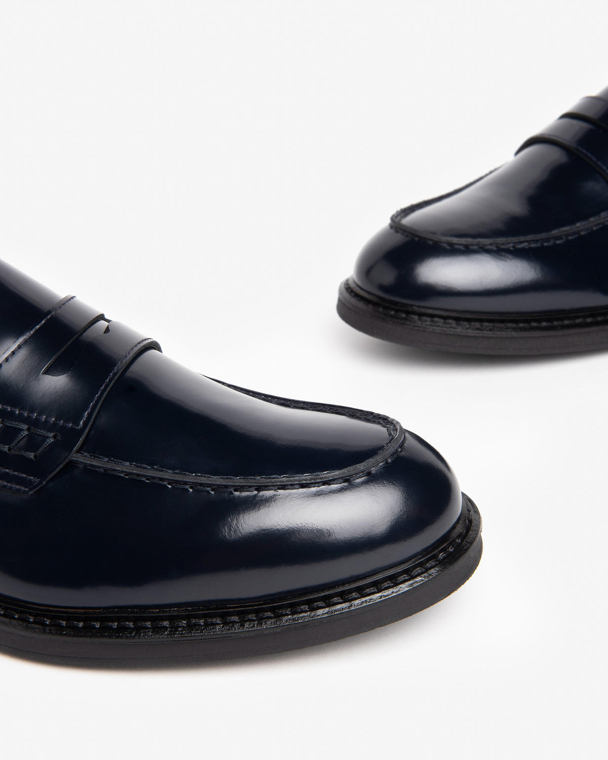 Nero Giardini E400150UE mocassini uomo in pelle blù