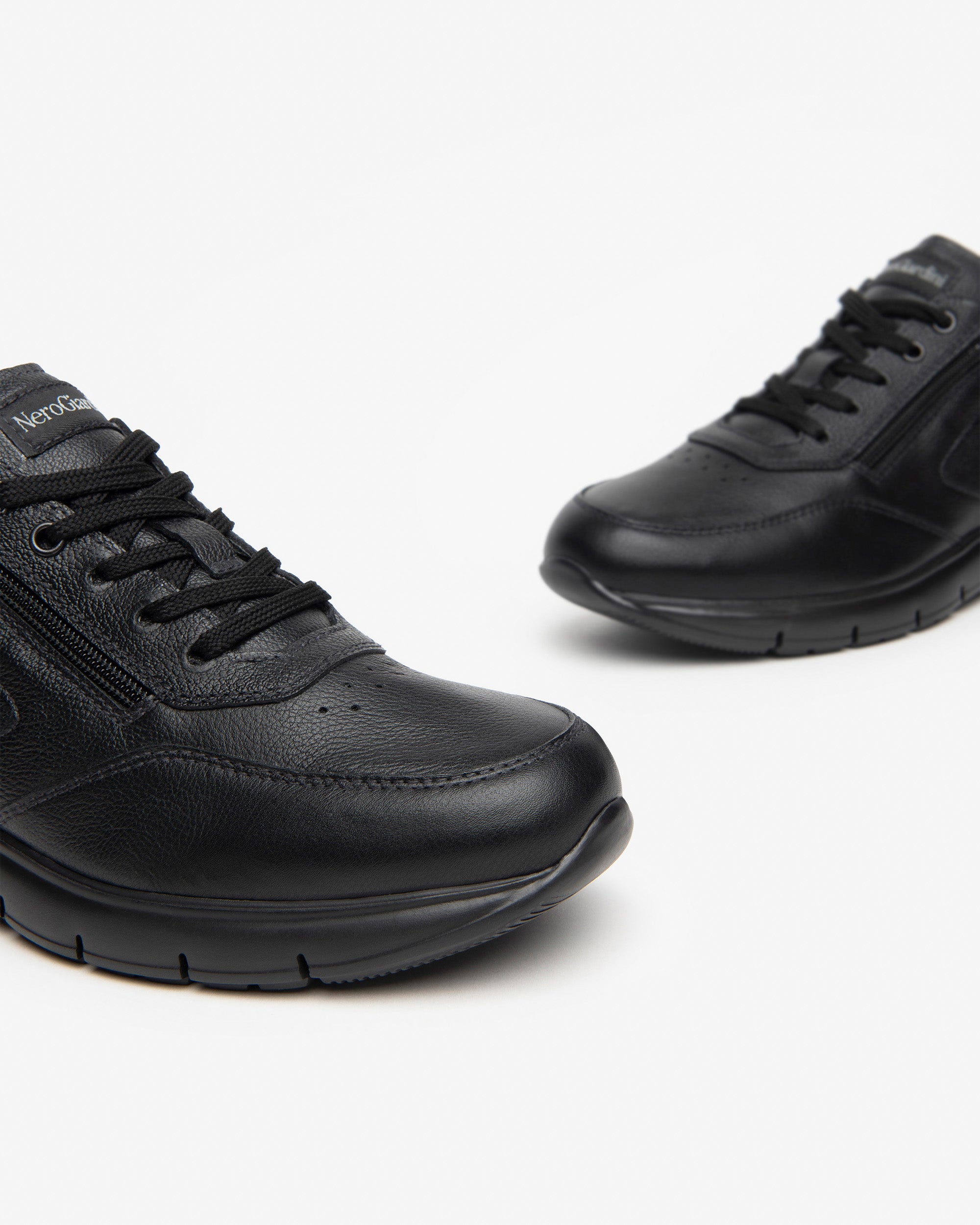 Nero Giardini E400182U sneakers uomo in pelle nero