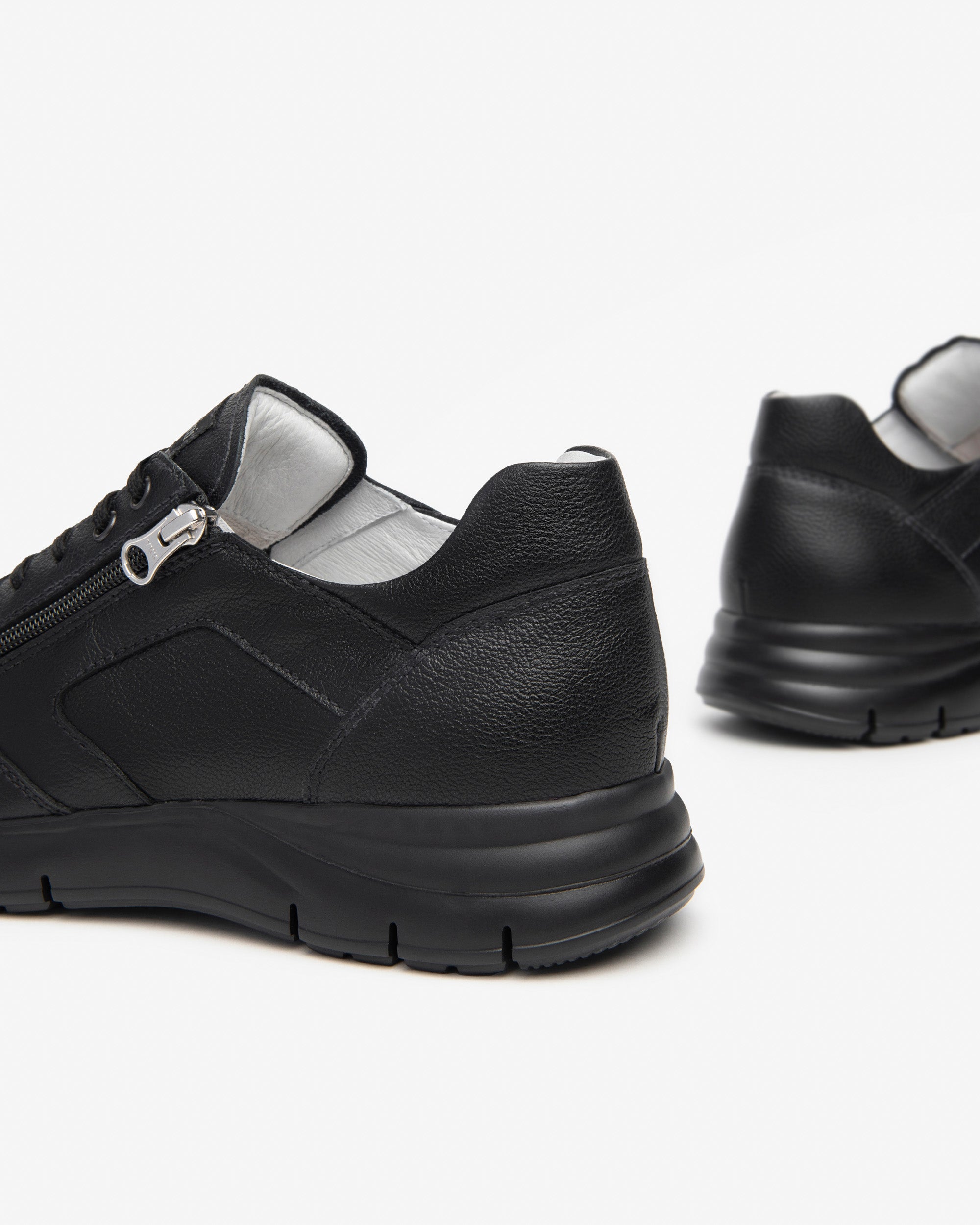 Nero Giardini E400182U sneakers uomo in pelle nero