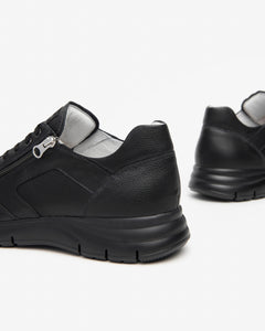 Nero Giardini E400182U sneakers uomo in pelle nero