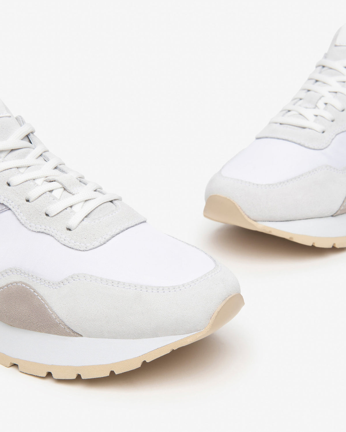 Nero Giardini E400201U sneakers uomo in camoscio, pelle e tela neve