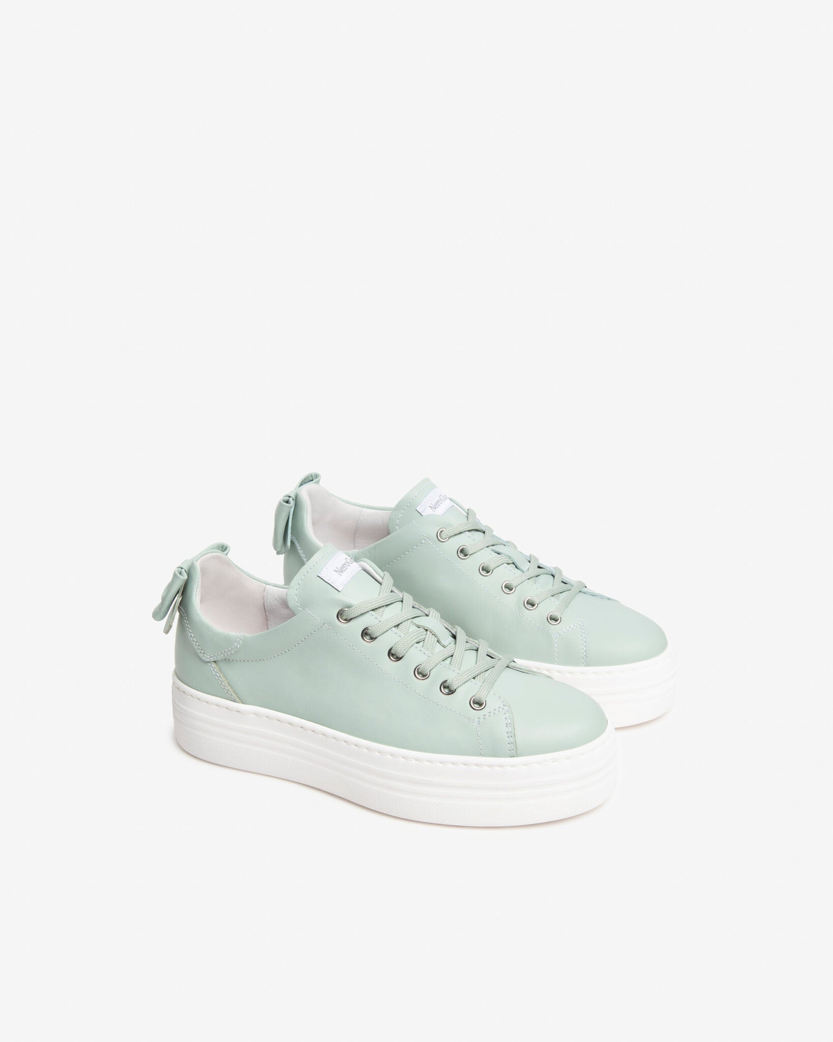 Nero Giardini E406520D Sneakers donna in pelle celandon