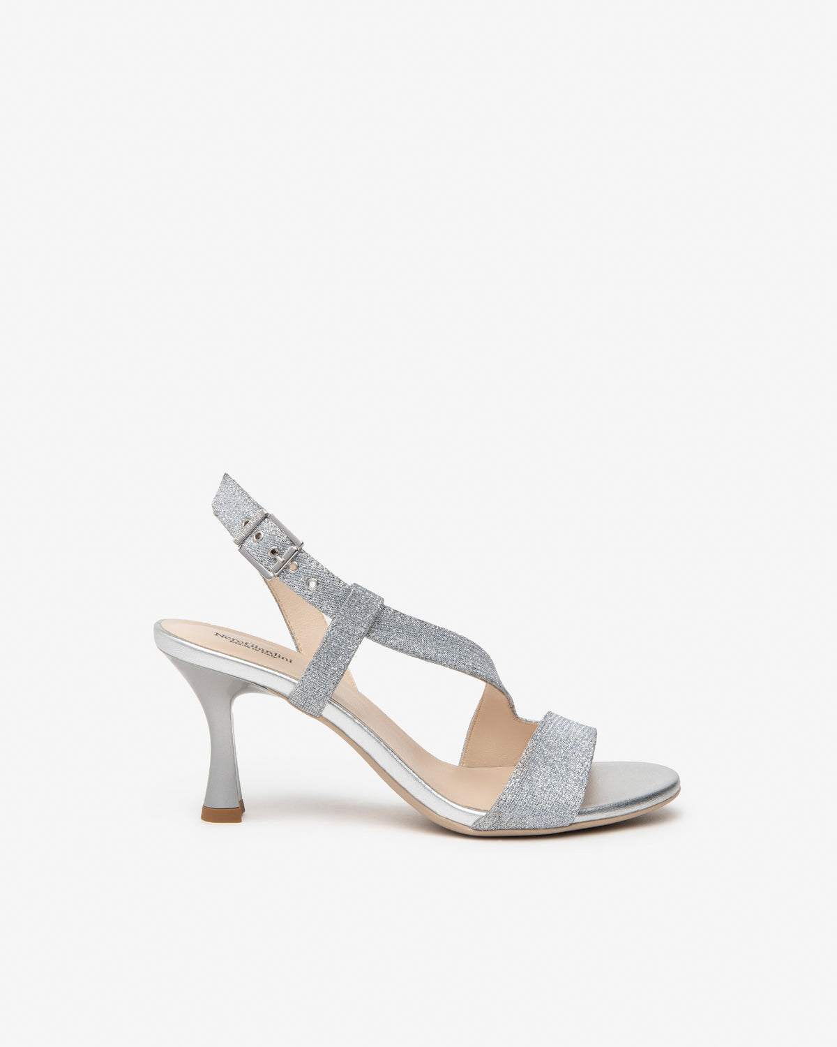 Nero Giardini E410124DE sandali donna in materiale tecnico ghiaccio