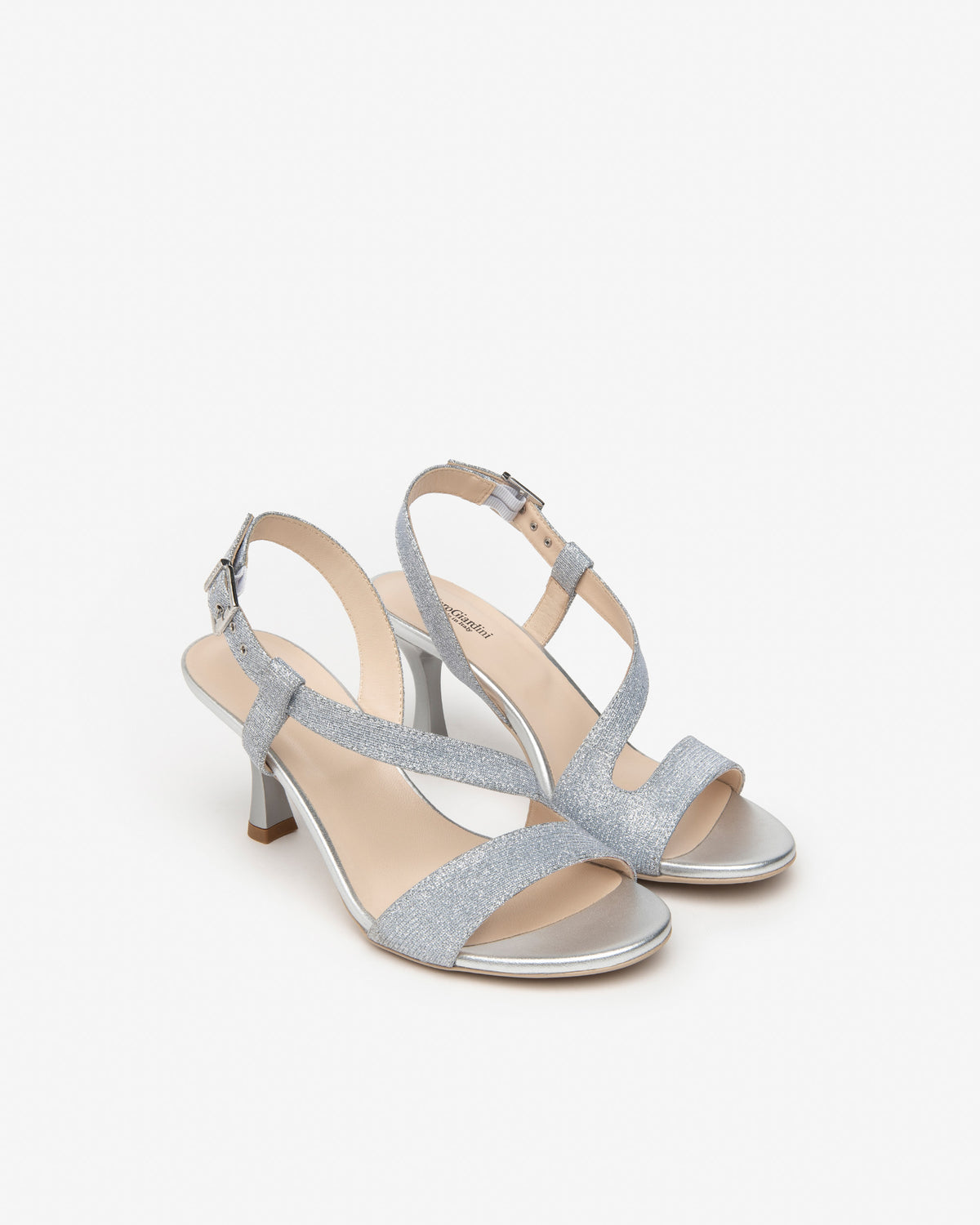 Nero Giardini E410124DE sandali donna in materiale tecnico ghiaccio