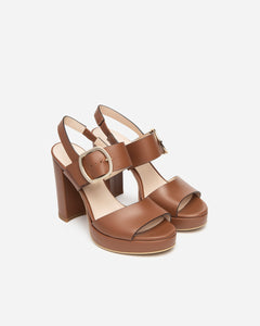 Nero Giardini E410360D sandali donna in pelle cognac