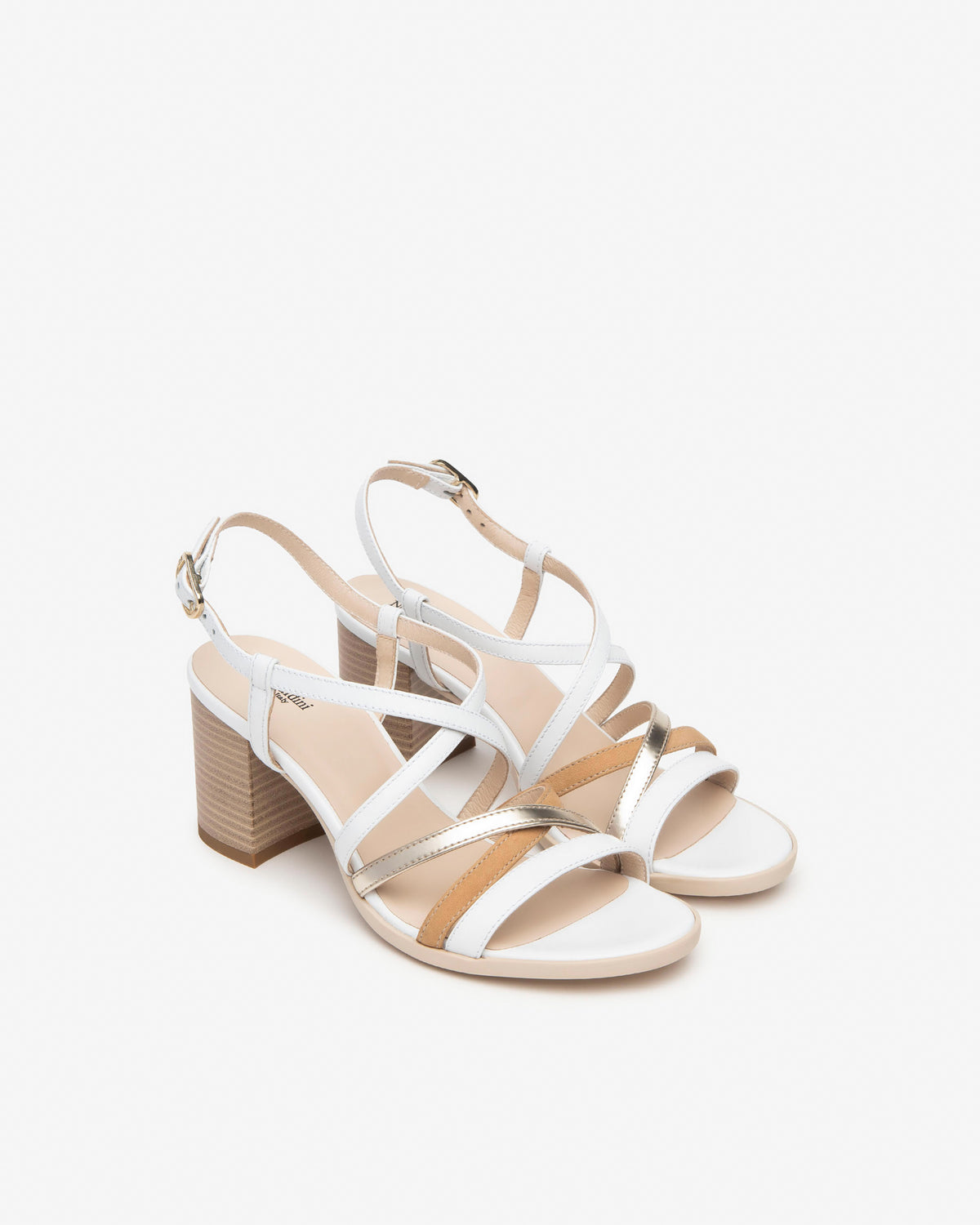 Nero Giardini E410442D sandali donna in pelle bianco