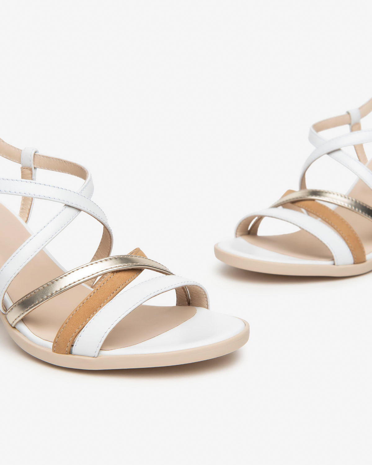 Nero Giardini E410442D sandali donna in pelle bianco