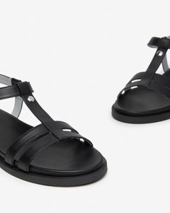 Nero Giardini E410495D sandali donna in pelle nero