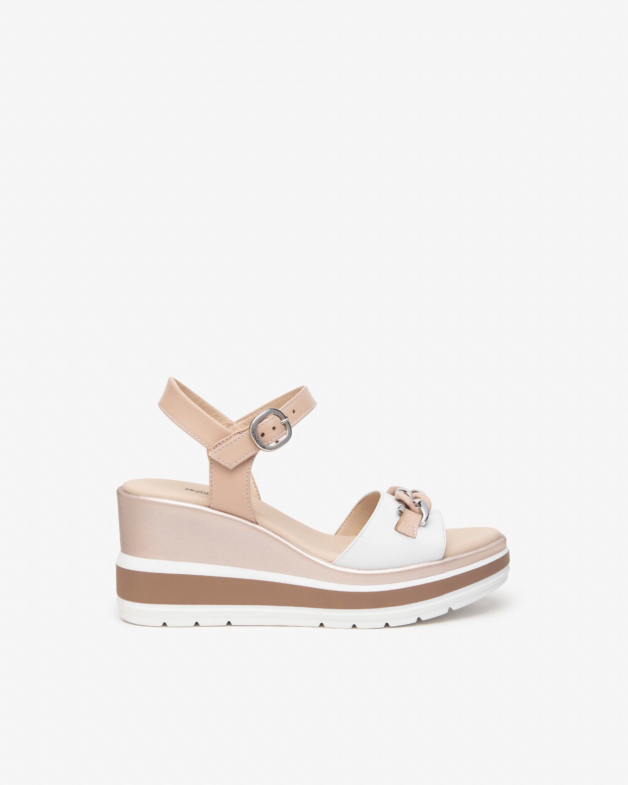 Nero Giardini E410530D sandali donna in pelle bianco