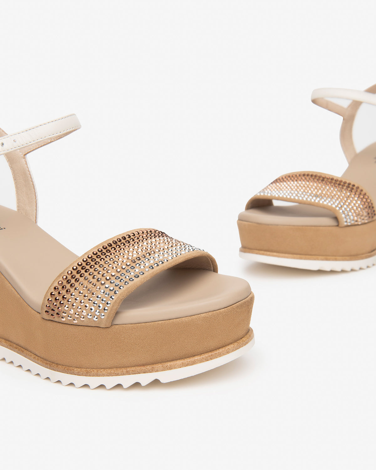 Nero Giardini E410620D sandali donna in pelle e suede ambra