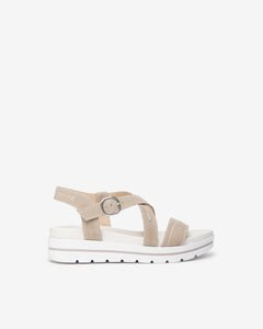 Nero Giardini E410720D sandali donna in suede nebbia
