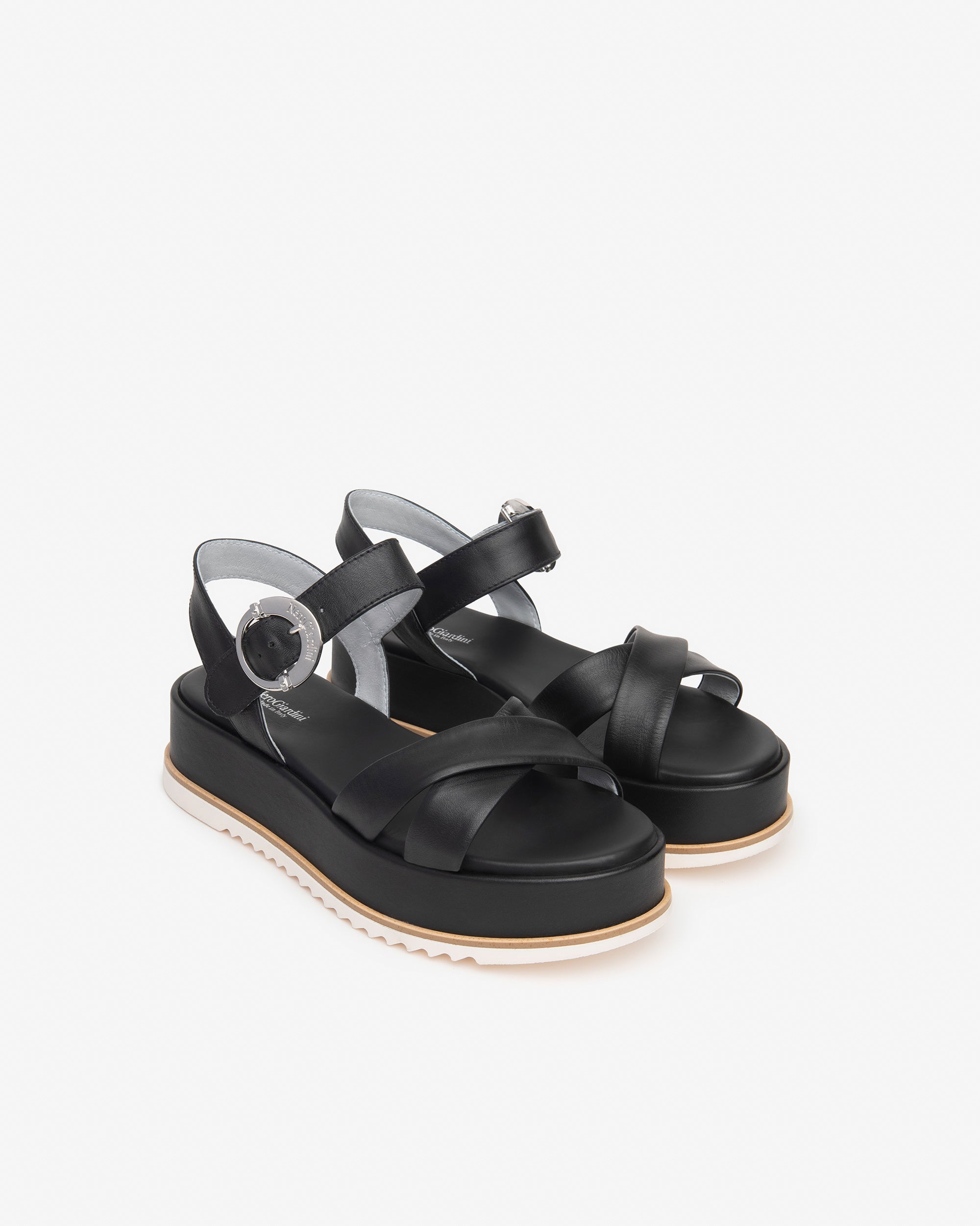 Nero Giardini E410740D sandali donna in pelle nero
