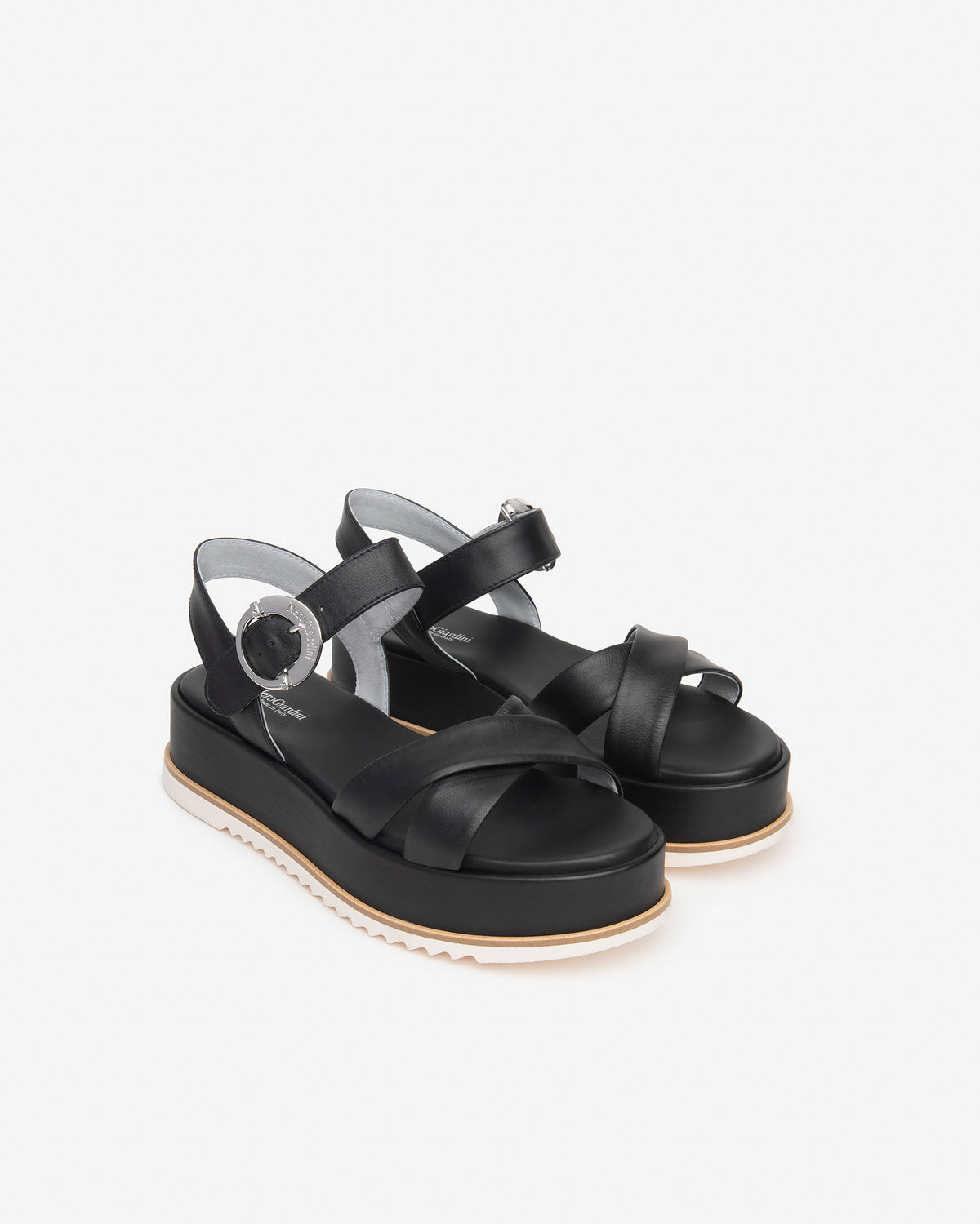 Nero Giardini E410740D sandali donna in pelle nero