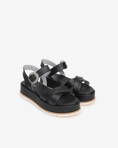 Nero Giardini E410740D sandali donna in pelle nero