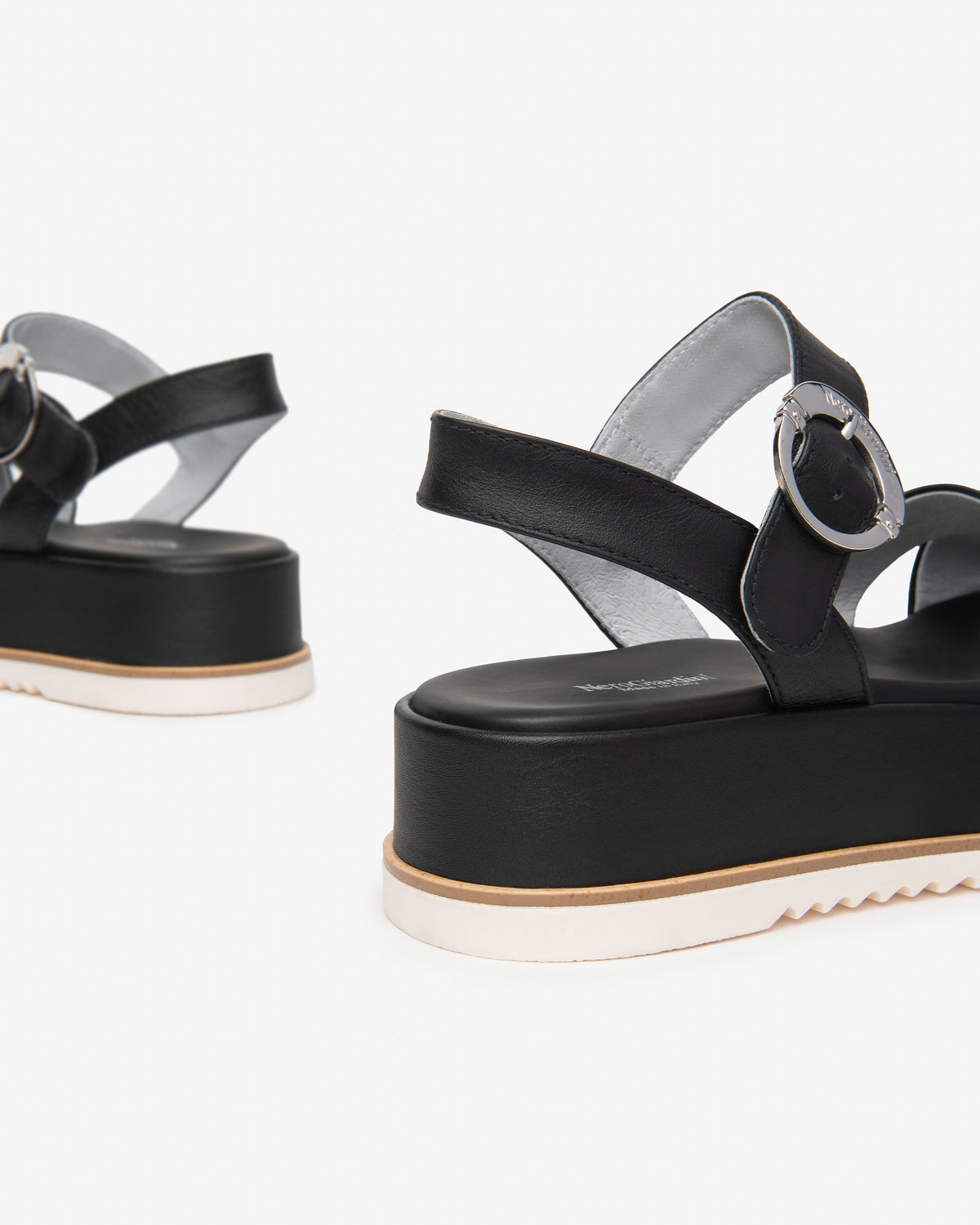 Nero Giardini E410740D sandali donna in pelle nero