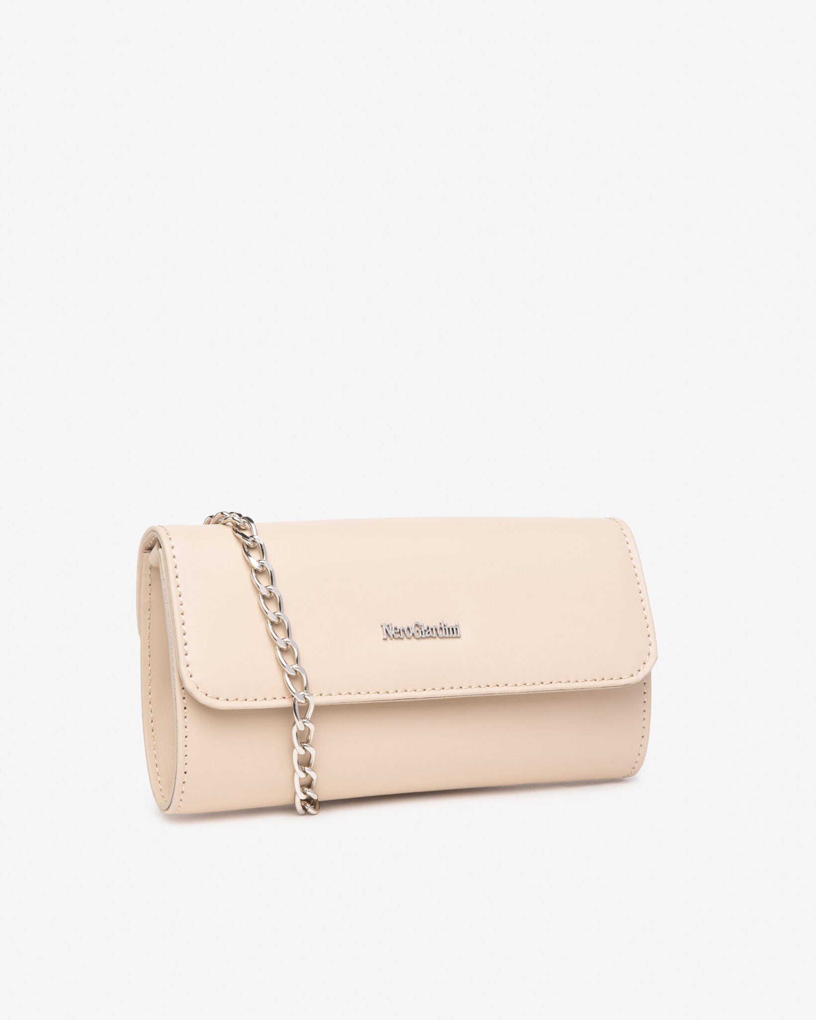 Nero Giardini E443700DE pochette da donna in materiale tecnico lino