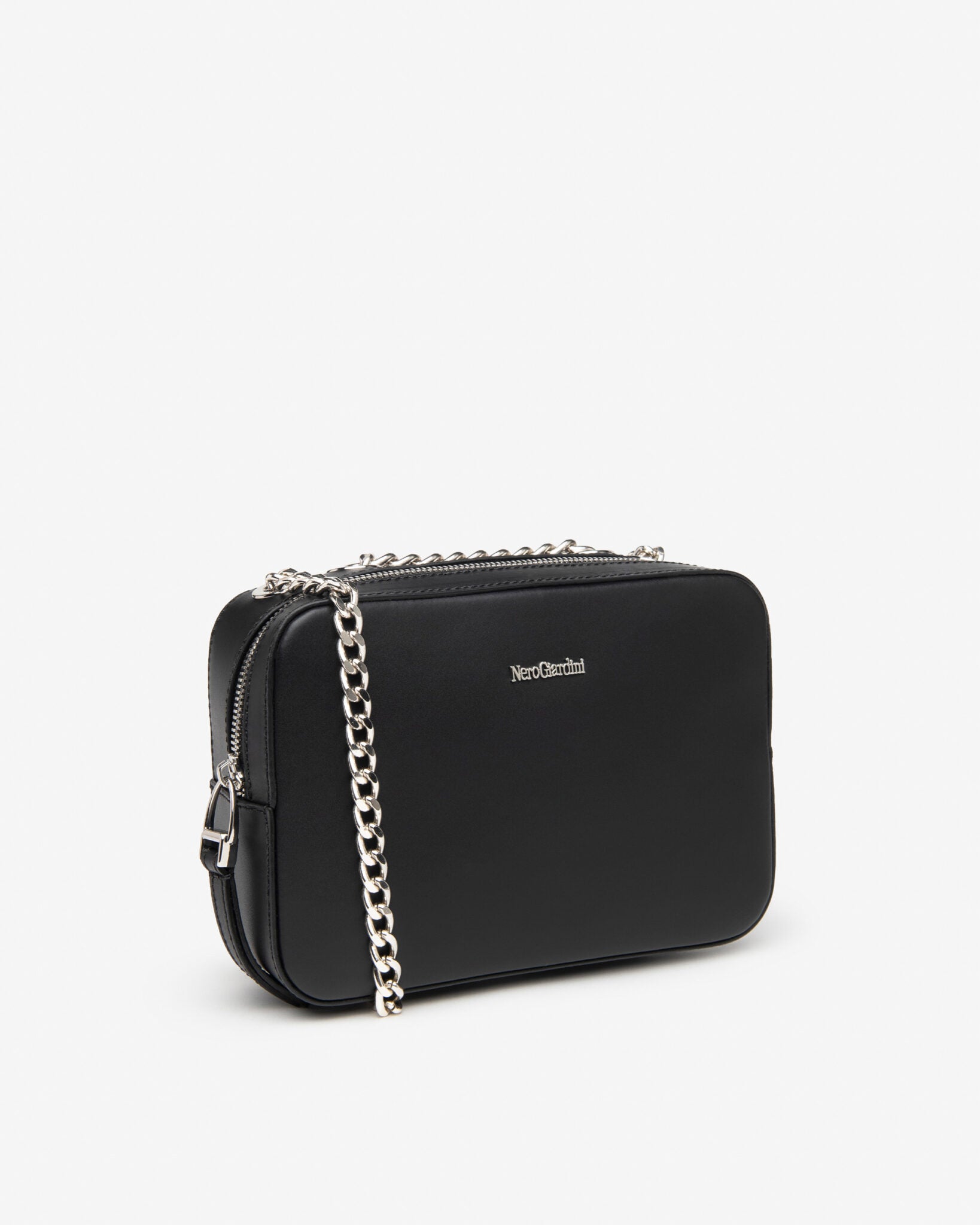 Nero Giardini E443713D borsa a tracolla da donna in pelle nero